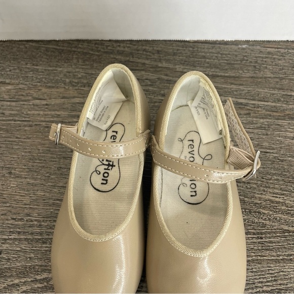Revolution Dancewear Tan Tap Shoes. Size 11.5 girls. Pre-owned. - Picture 5 of 10